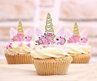 Algopix Similar Product 18 - XOXOKristen 18 pcs Gold Glitter Unicorn