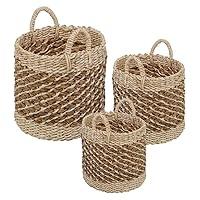 Algopix Similar Product 11 - HoneyCanDo Tea Stained Woven Basket