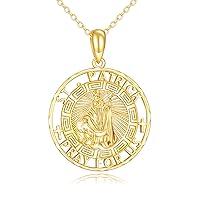 Algopix Similar Product 11 - KECHO 14K Solid Gold St Patrick