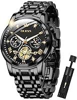 Algopix Similar Product 7 - OLEVS Mens Watches Silver Diamond