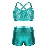 Algopix Similar Product 12 - dPois Kids Girls Dance Outfit Strappy