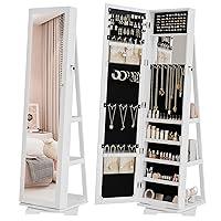 Algopix Similar Product 19 - Bonnlo Jewelry Armoire with 360
