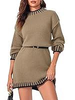 Algopix Similar Product 1 - Saodimallsu Womens Mock Neck Sweater