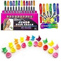 Algopix Similar Product 6 - KC Republic Hair Chalk for Kids Jumbo