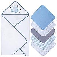 Algopix Similar Product 20 - saftan Baby Bath Hooded Towels Set with