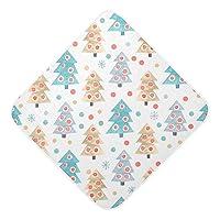 Algopix Similar Product 2 - Msyxl Christmas Trees Hooded Towel 