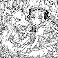 Algopix Similar Product 19 - Fotunate Dragon Lady illustration book