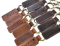 Algopix Similar Product 3 - Personalized Key Chain Handmade Leather