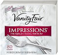 Algopix Similar Product 3 - Vanity Fair Impressions Napkins White