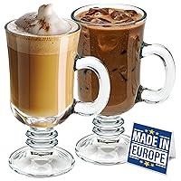 Algopix Similar Product 5 - Volarium Irish Coffee Glass Mugs Latte