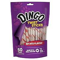 Algopix Similar Product 18 - Dingo Twist Sticks 50 Count Rawhide