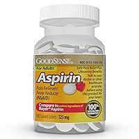 Algopix Similar Product 13 - GoodSense Aspirin Pain Reliever  Fever
