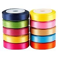 Algopix Similar Product 14 - LaRibbons Solid Color Satin Ribbon