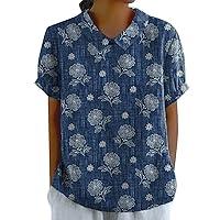 Algopix Similar Product 5 - 2024 Summer Linen Shirts for Women