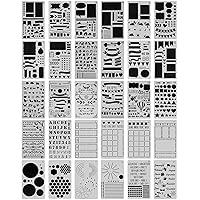 Algopix Similar Product 8 - 30 PCS Journal Stencils Planner