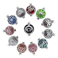 Algopix Similar Product 17 - 6 PCS Mixed Silver Round Aromatherapy