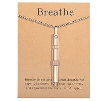 Algopix Similar Product 5 - BOLAGTIER Anxiety Breathing Necklace