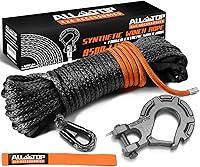 Algopix Similar Product 18 - ALLTOP Synthetic Winch Rope Cable Kit