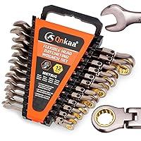 Algopix Similar Product 1 - Qnkaa Ratchet Wrench Set Metric and SAE