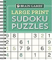 Algopix Similar Product 3 - Brain Games  Large Print Sudoku