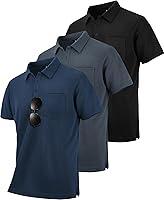 Algopix Similar Product 20 - ZITY 3 Pack Polo Shirts for Men with