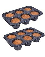 Algopix Similar Product 9 - Monfish 2pcs Jumbo Deep Muffin Pan 