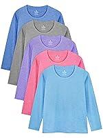 Algopix Similar Product 9 - Cooraby Dry Fit Girls Long Sleeve Shirt