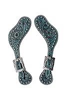 Algopix Similar Product 11 - BLACK HOOF  Turquoise  Floral Tooled