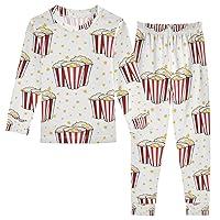 Algopix Similar Product 5 - Vozoza Cartoon Popcorn Pajama Sets Long