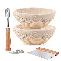 Algopix Similar Product 11 - DOYOLLA Proofing Baskets for Sourdough