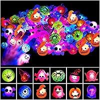 Algopix Similar Product 16 - UGoforst 50 Pcs Halloween LED Rings
