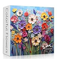 Algopix Similar Product 8 - Colorful Flower Puzzles for Adults