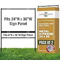 Algopix Similar Product 20 - Real Estate Yard Sign Metal HFrame