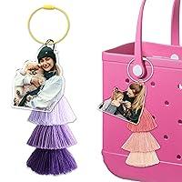 Algopix Similar Product 12 - LiG oood Custom Bag Photo Keychain