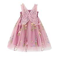 Algopix Similar Product 2 - Miipat Baby Girl Tulle Dress Embroidery