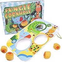 Algopix Similar Product 20 - Jungle Cornhole Bean Bag Tossing Game 