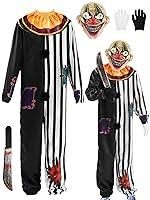 Algopix Similar Product 4 - Toulite 1 Set Halloween Clown Costume