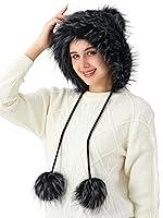 Algopix Similar Product 18 - LA CARRIE Womens Faux Fur Hat with 3