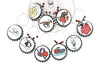Algopix Similar Product 6 - Kentucky Derby Wine Glass Charms 