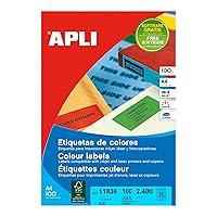 Algopix Similar Product 7 - APLI 11836 Red 2400pcs selfAdhesive