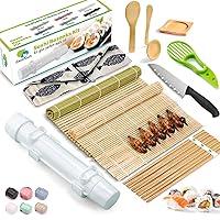 Algopix Similar Product 3 - Sushi Making Kit 22in1 Sushi Roller