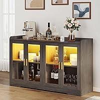 Algopix Similar Product 19 - YITAHOME Coffee Bar Cabinet wLED