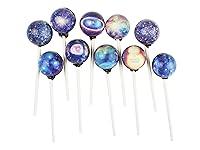 Algopix Similar Product 3 - 100 Pieces Galaxy Lollipops Stars