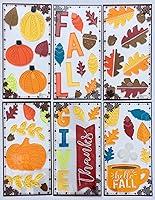 Algopix Similar Product 12 - Eastif Fall Window Gel Cling Stickers