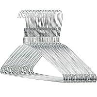 Algopix Similar Product 2 - HANGERWORLD Silver Metal Wire Clothes