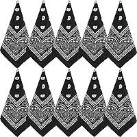 Algopix Similar Product 4 - NACHLYNN 10pcs Paisley Bandanas