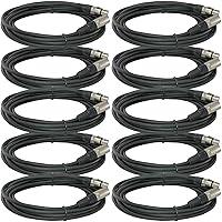 Algopix Similar Product 4 - 10Pack 25 FT Foot XLR 3 Pin Male Female