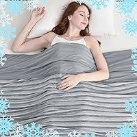 Algopix Similar Product 11 - Ailemei Direct Cooling Throw Blanket