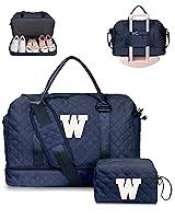 Algopix Similar Product 5 - Vogewood Initial Duffle Travel Bag