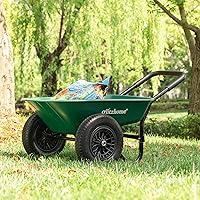 Algopix Similar Product 7 - Glitzhome 220 LBS Wheel Barrow Heavy